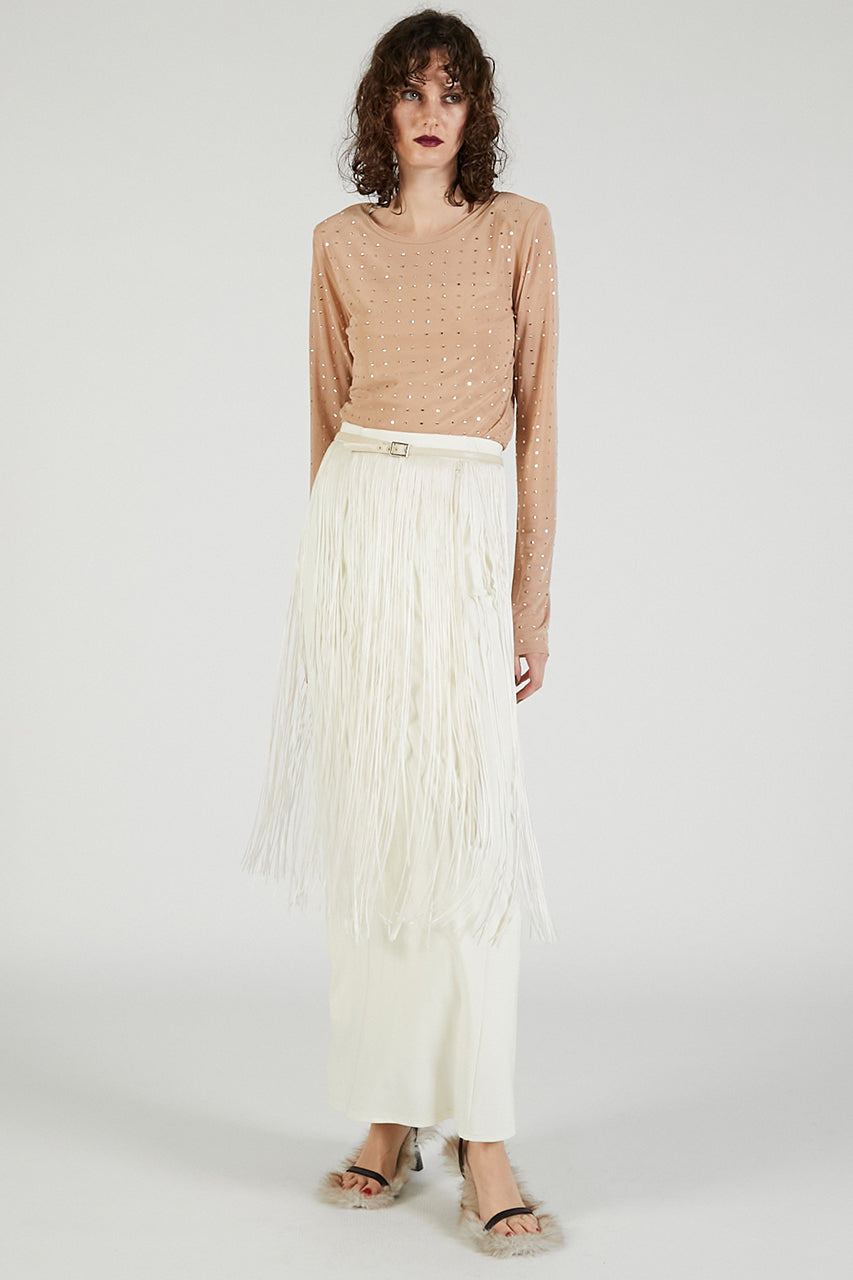 Stone Mesh Skin Top