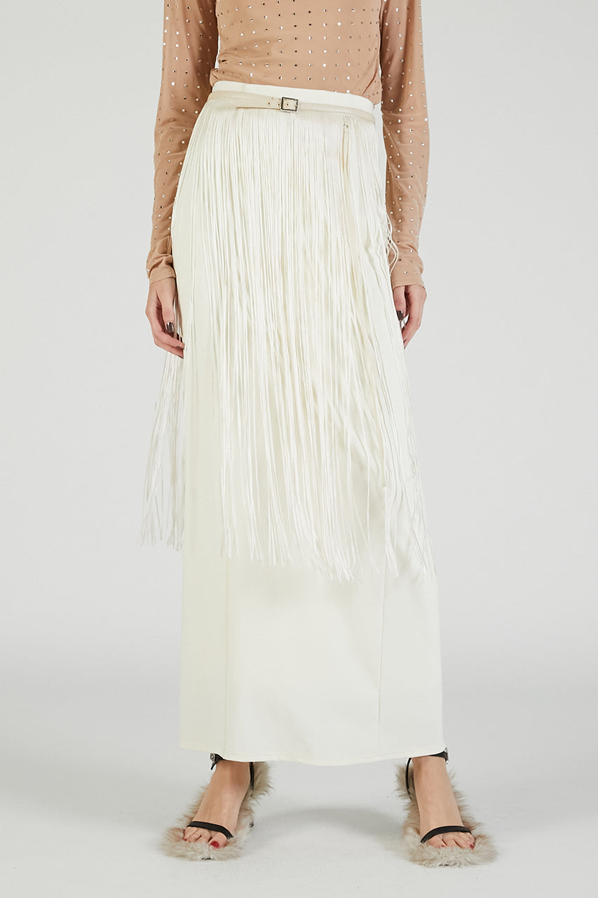 Fringe Belt Skirt