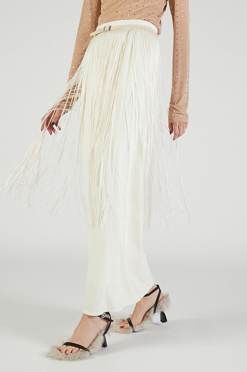 Fringe Belt Skirt