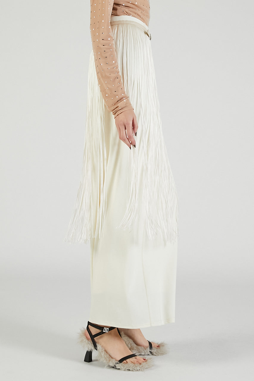Fringe Belt Skirt