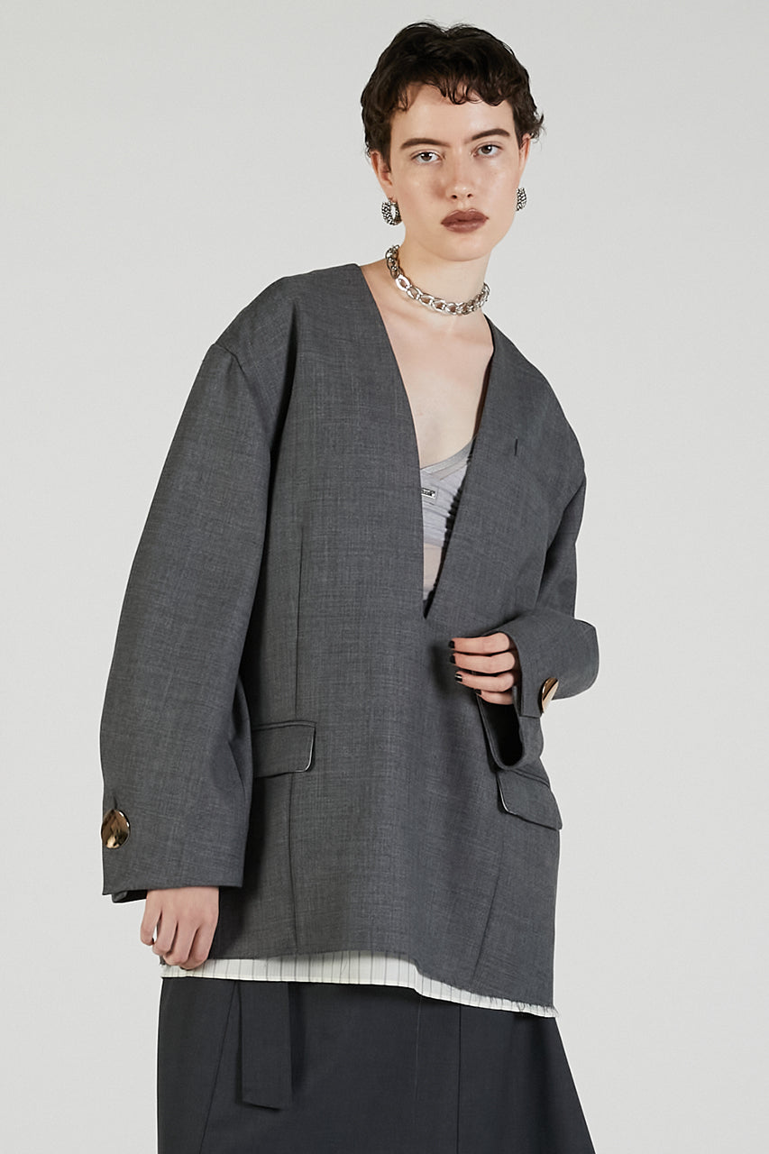 V-neck Narrow Jacket Pullover - 2025 AUTUMN