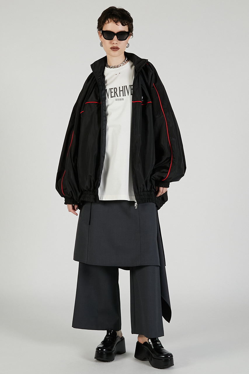 Drop Hem Layered Skirt Pants