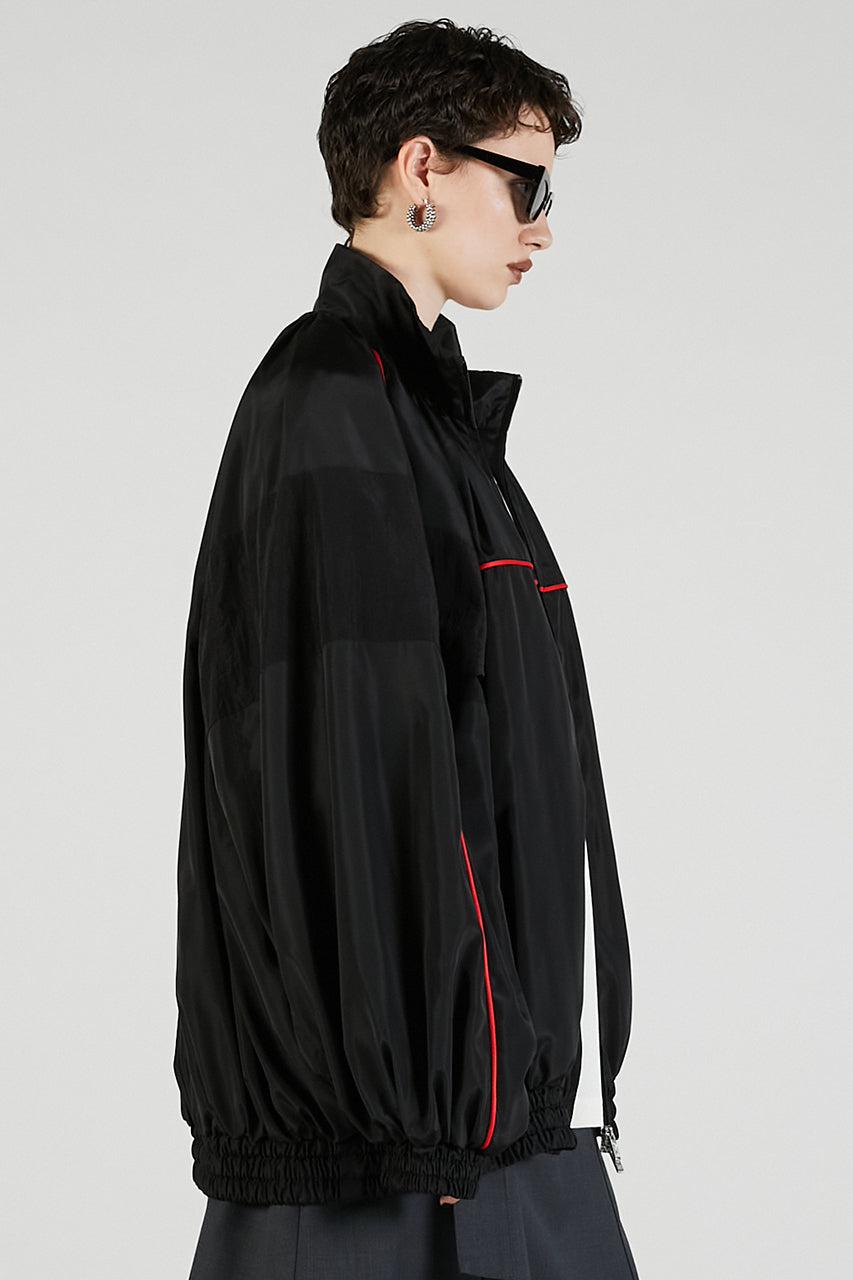 Volume Gathered Trucker Blouson