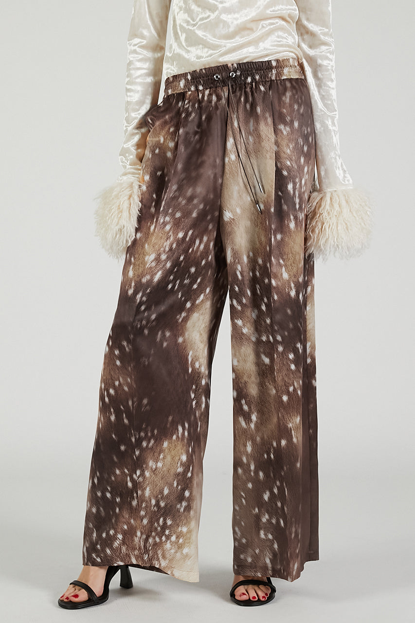 Bambi Print Wide Pants