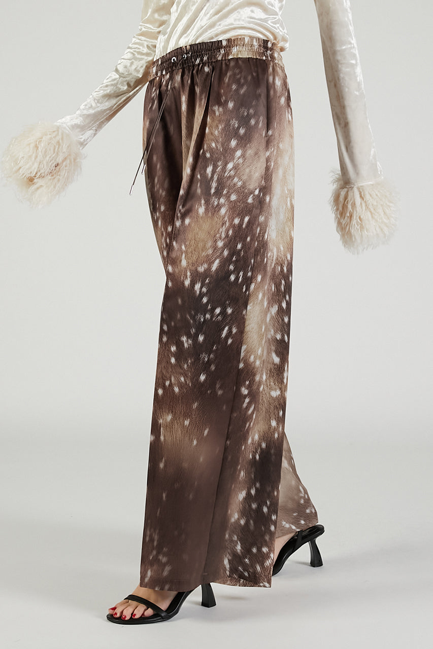 Bambi Print Wide Pants