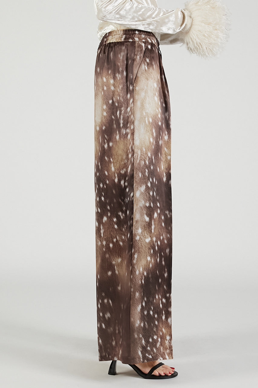 Bambi Print Wide Pants