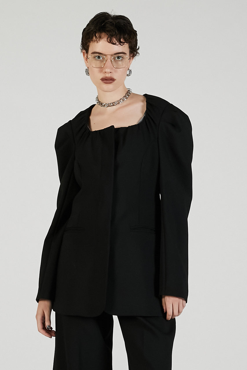 Square neck jacket - 2025 AUTUMN