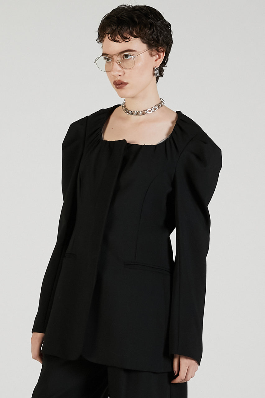 Square neck jacket - 2025 AUTUMN