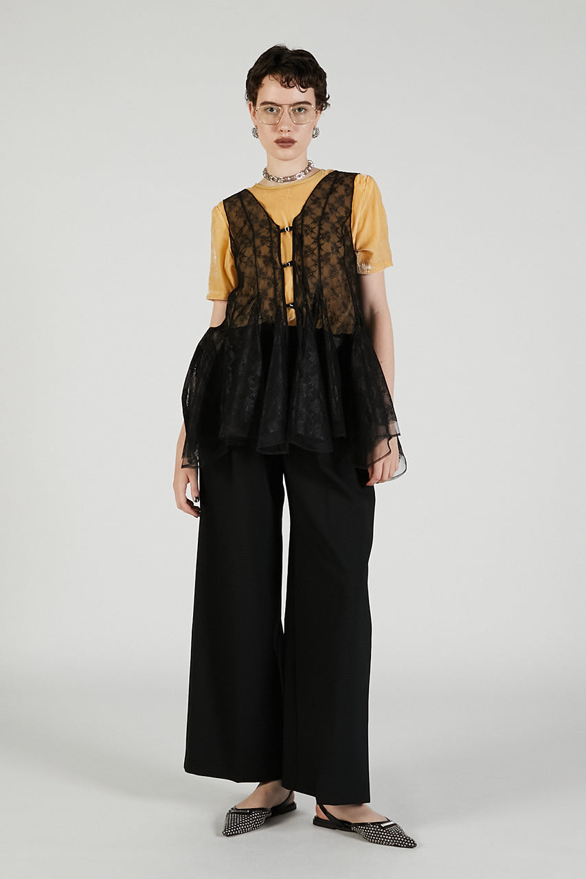 Random Hem Lace Top