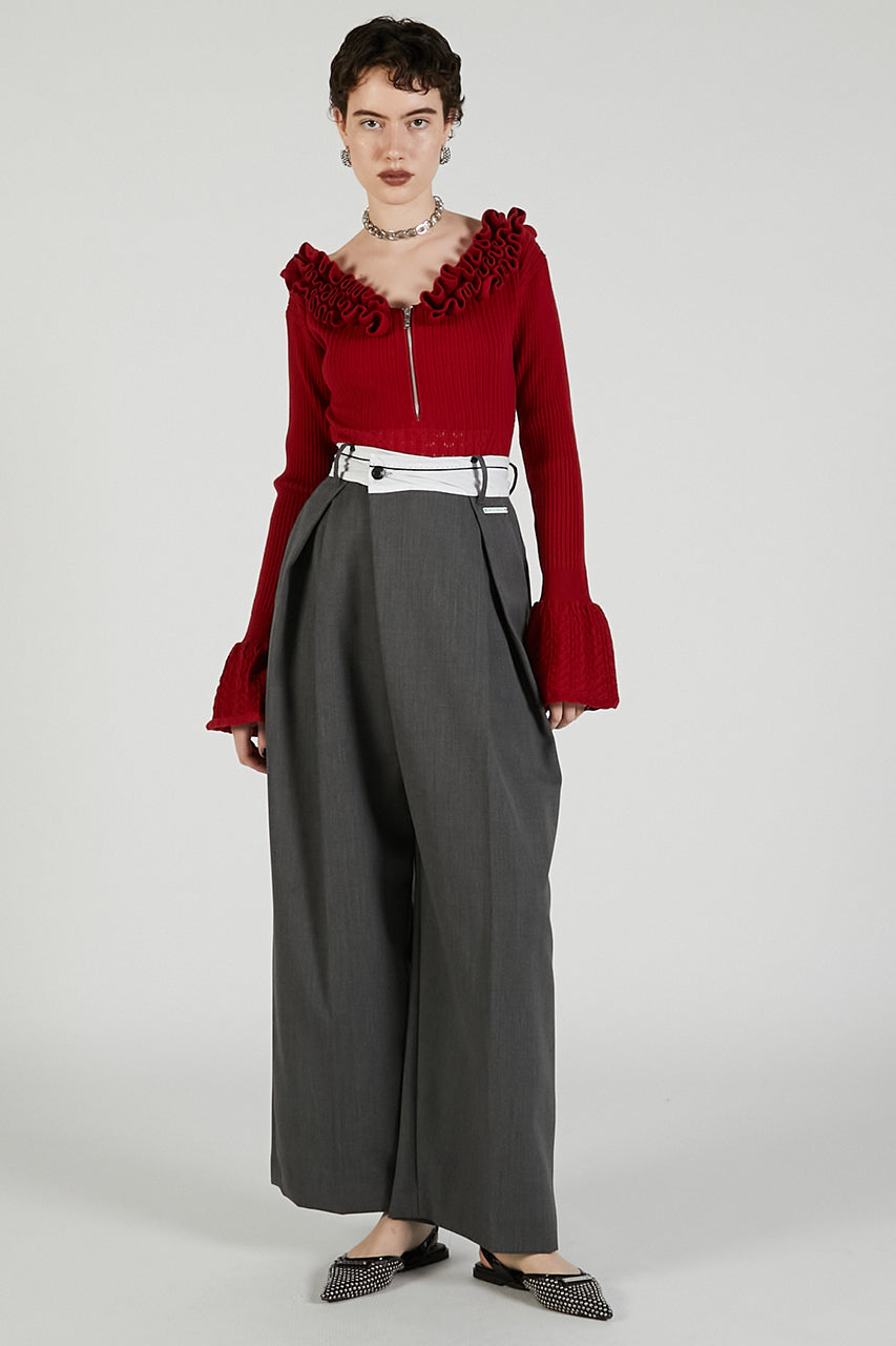 Marbelt Asymmetric Tack Pants