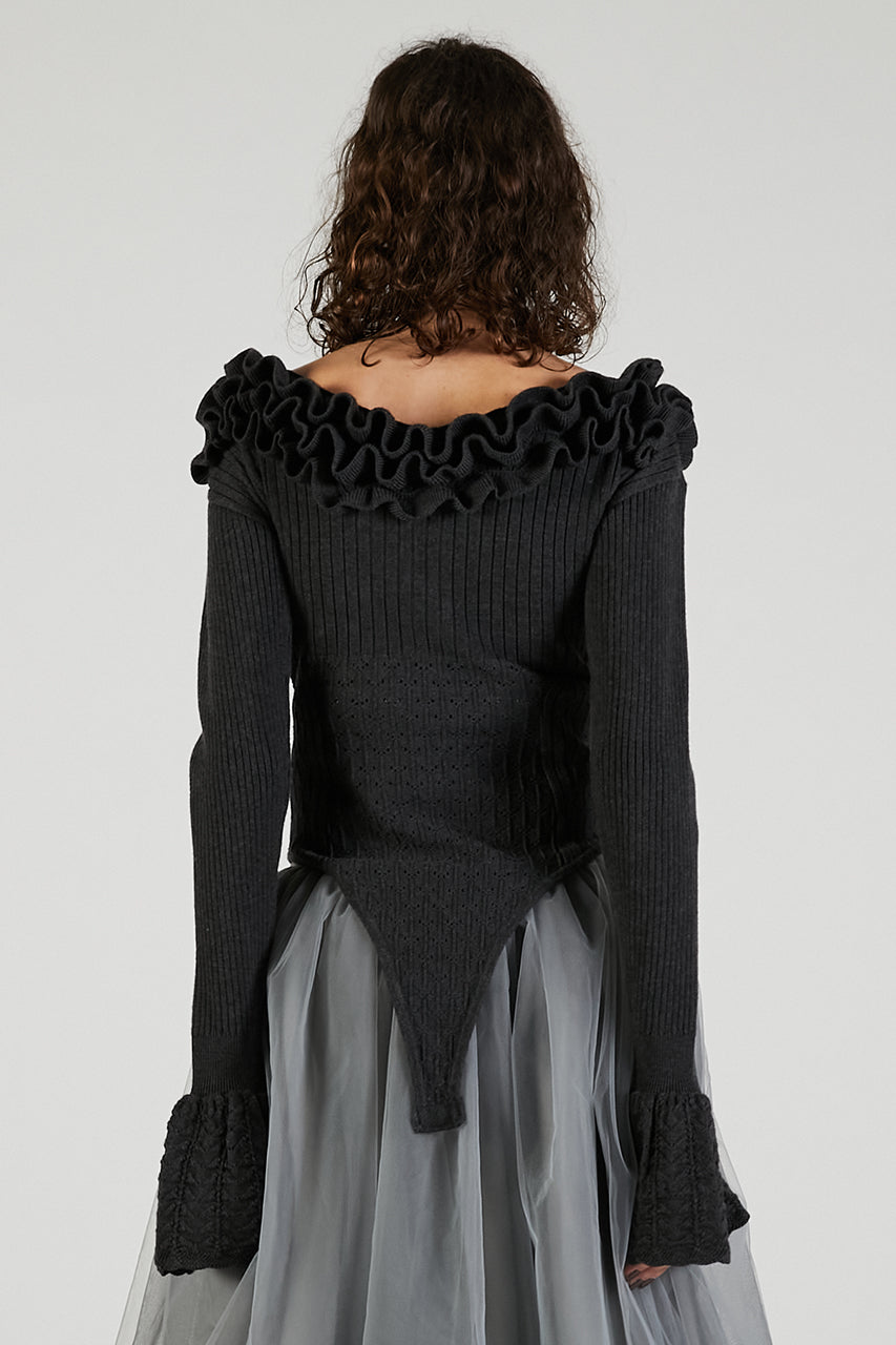 Frill Knit Bodysuit - 2025 AUTUMN