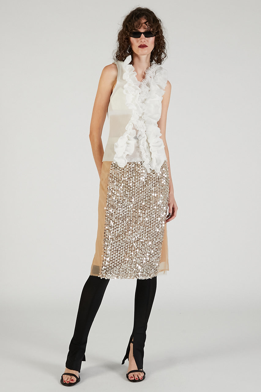 Frill Motif Knit