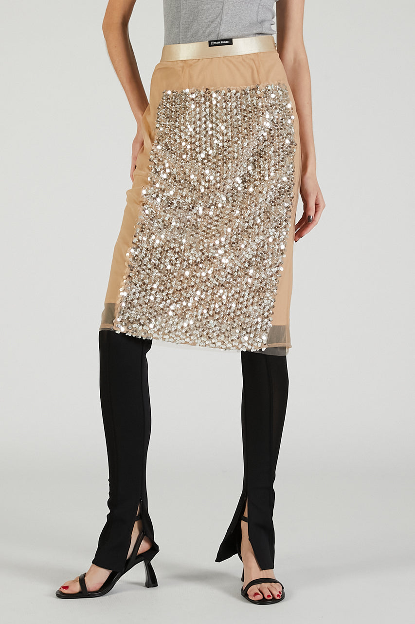 Sequin Midi Skirt
