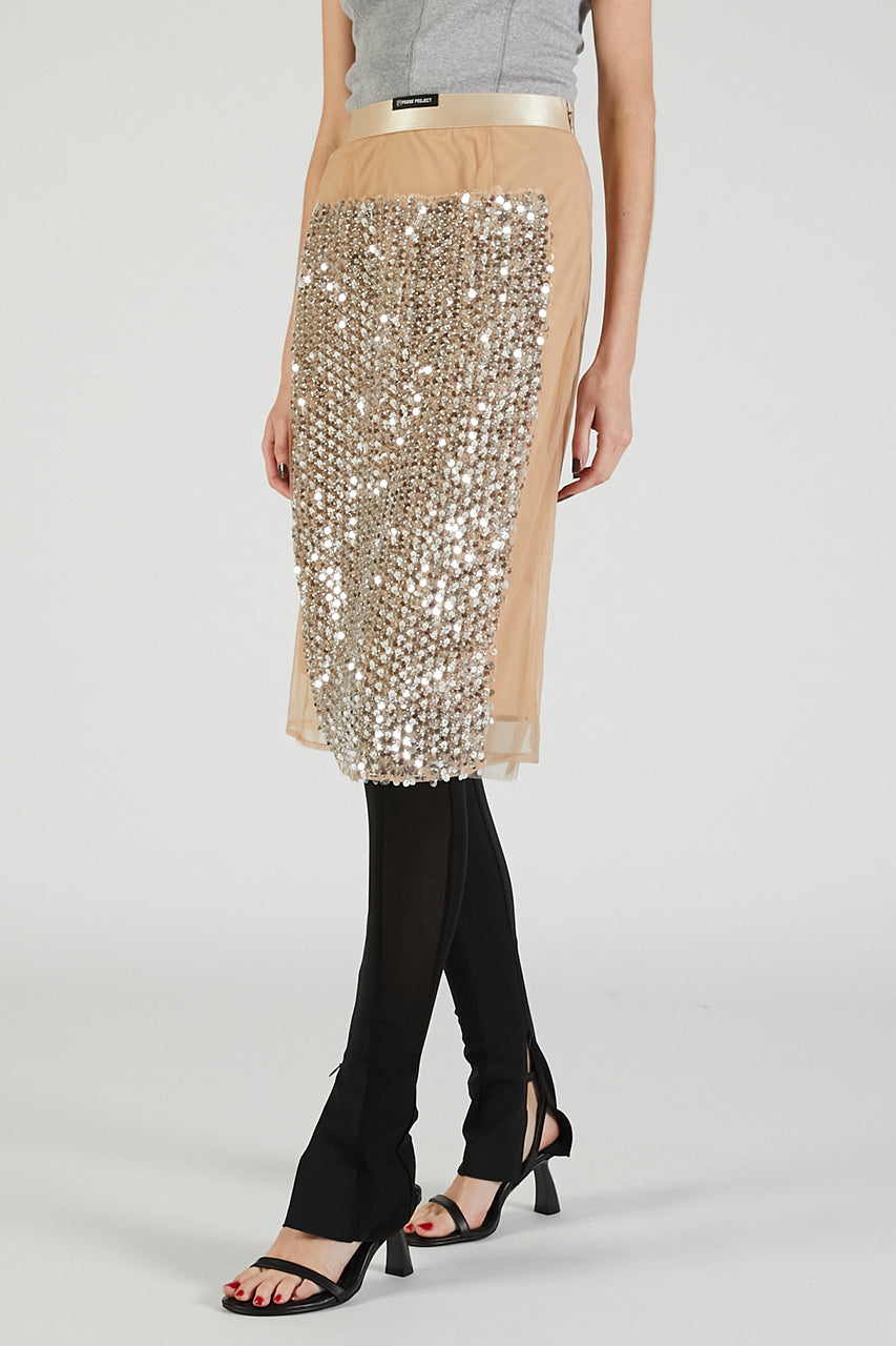 Sequin Midi Skirt
