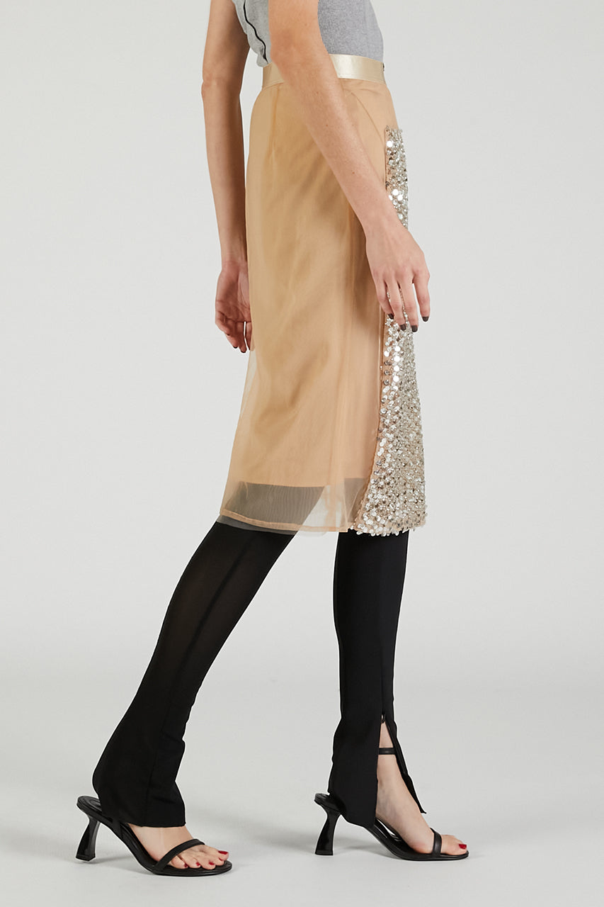 Sequin Midi Skirt