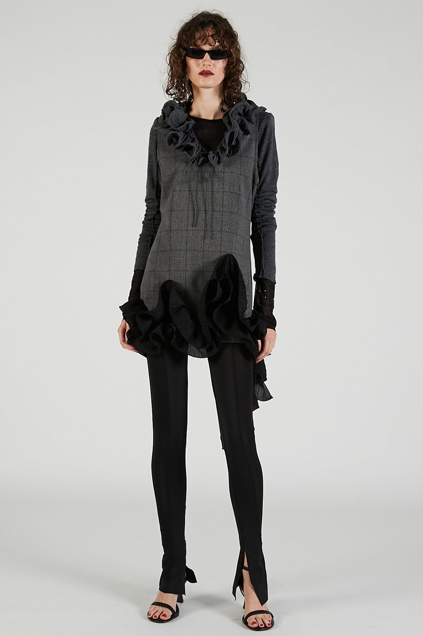 Ruffled Hem Tunic