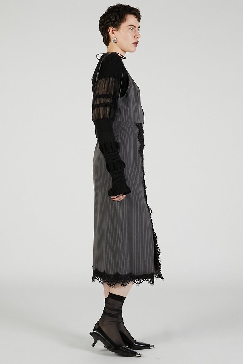 2-Way Lace Midi Skirt - 2025 AUTUMN