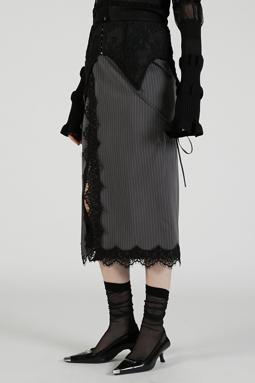 2-Way Lace Midi Skirt - 2025 AUTUMN