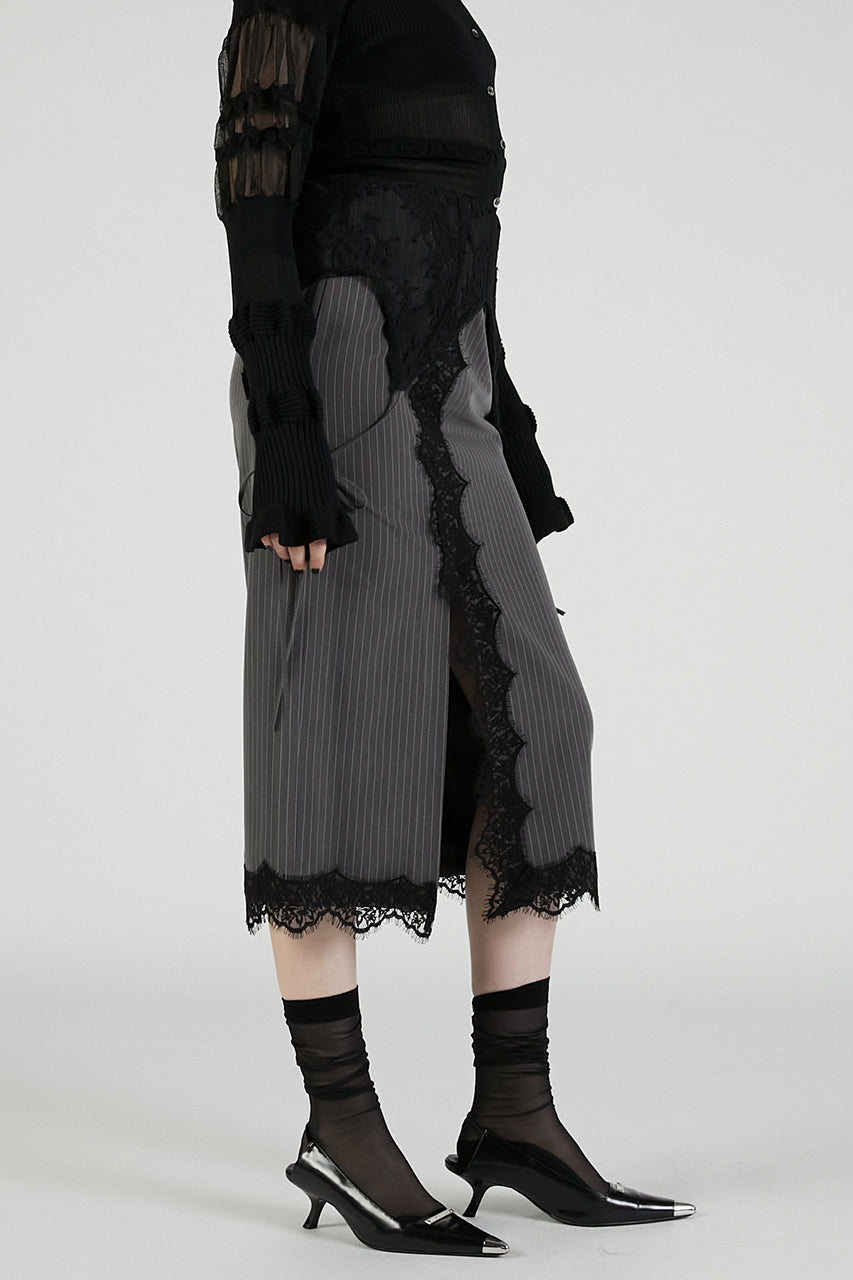 2-Way Lace Midi Skirt - 2025 AUTUMN