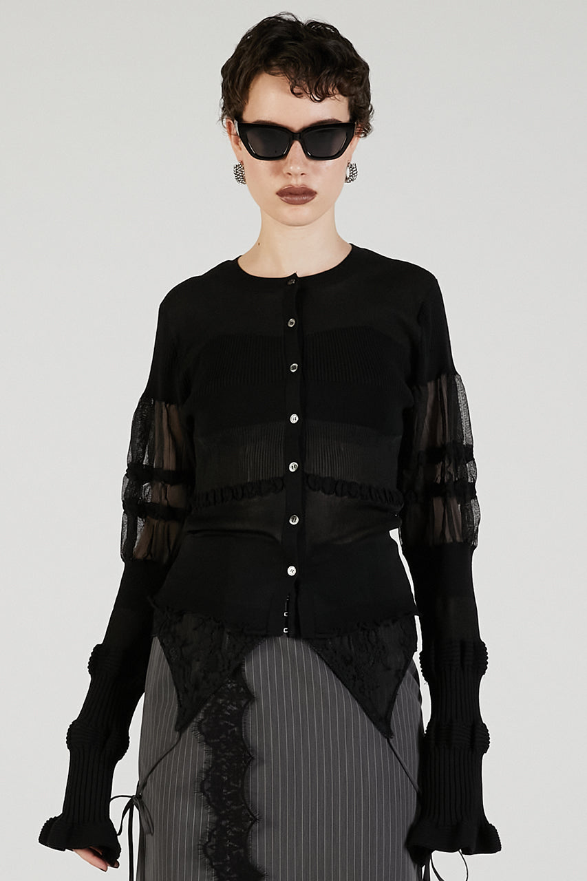 Contrast Border Knit Top
