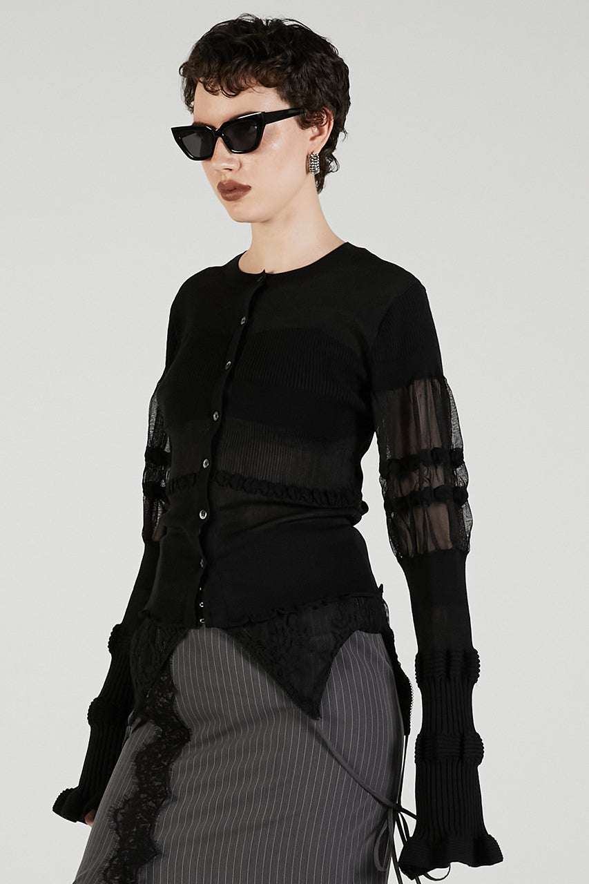 Contrast Border Knit Top