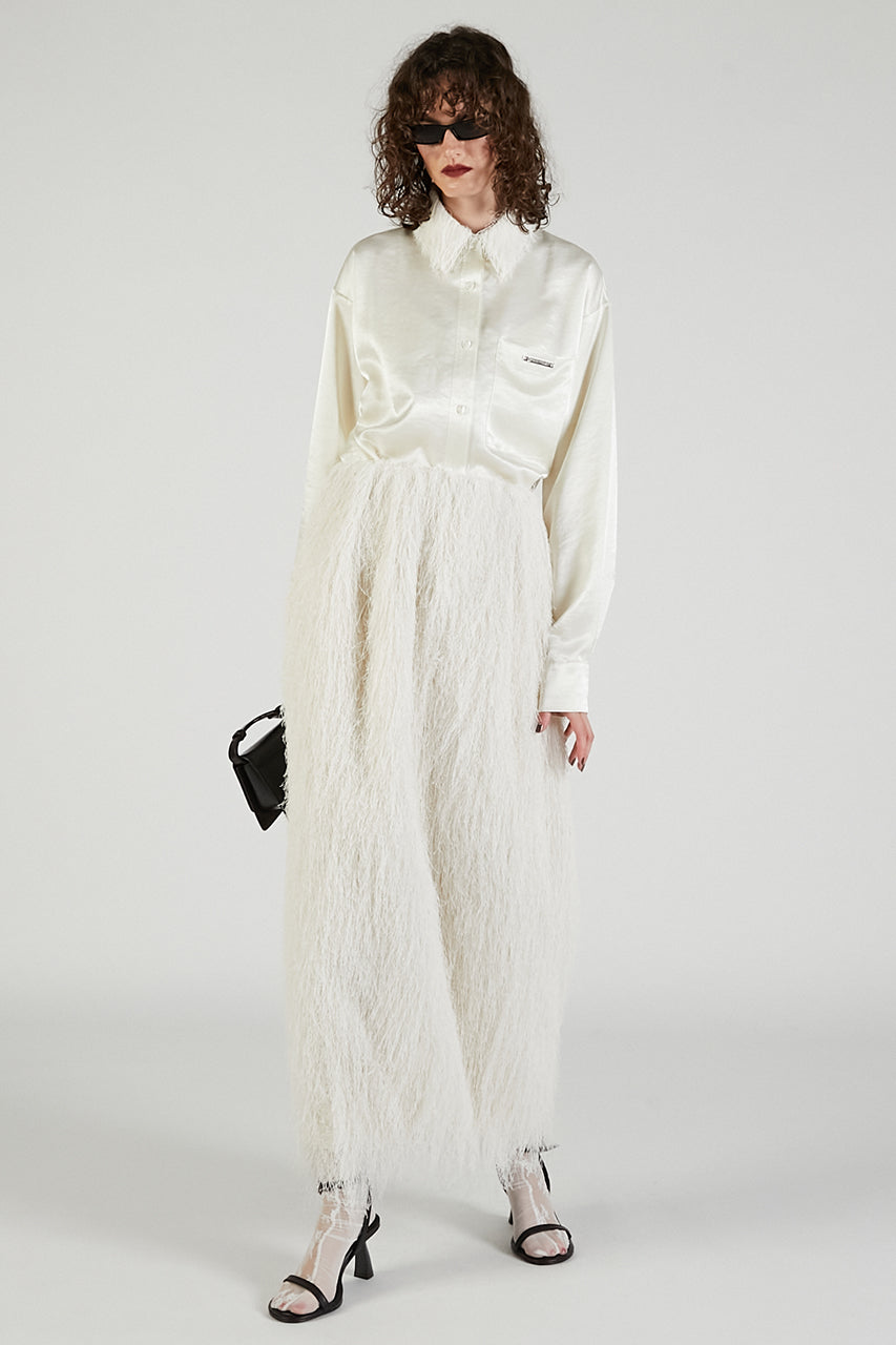 2-Way Shaggy Balloon Skirt