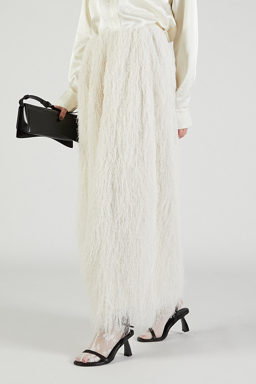 2-Way Shaggy Balloon Skirt