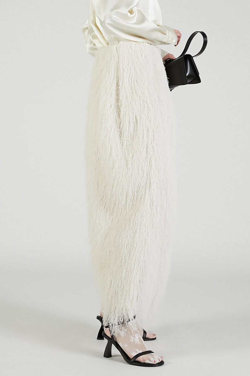 2-Way Shaggy Balloon Skirt