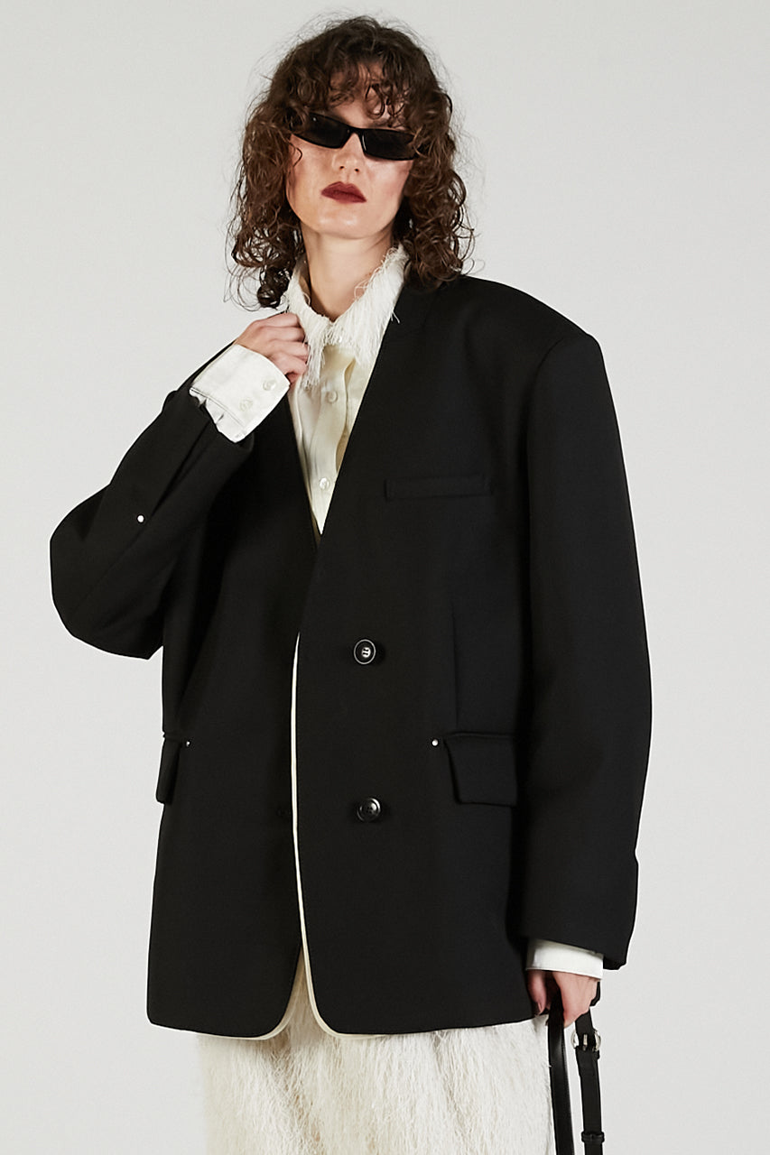 No Collar Big Jacket - 2025 AUTUMN