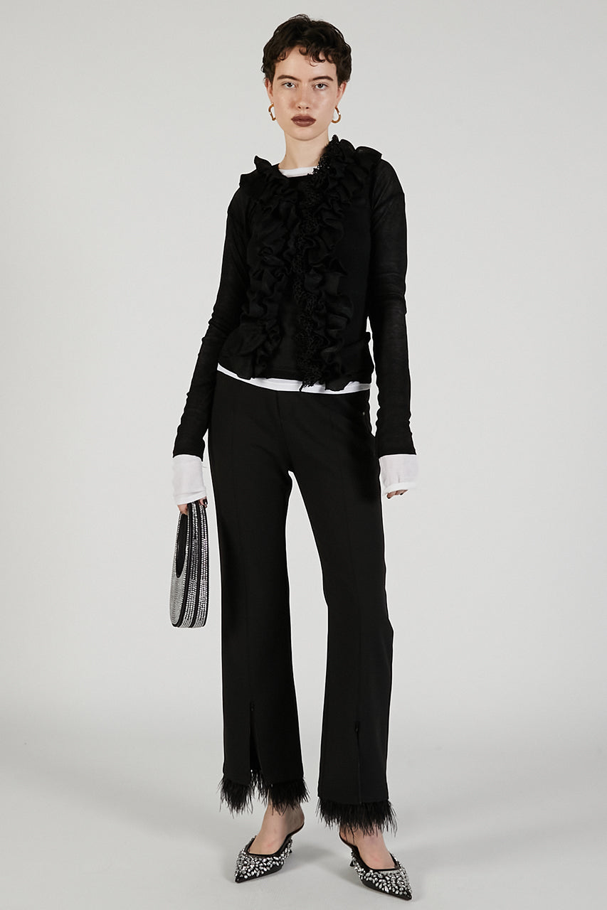 Frill Motif Knit