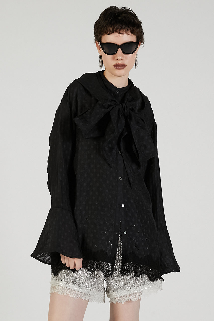 Bow tie shirt - 2025 AUTUMN