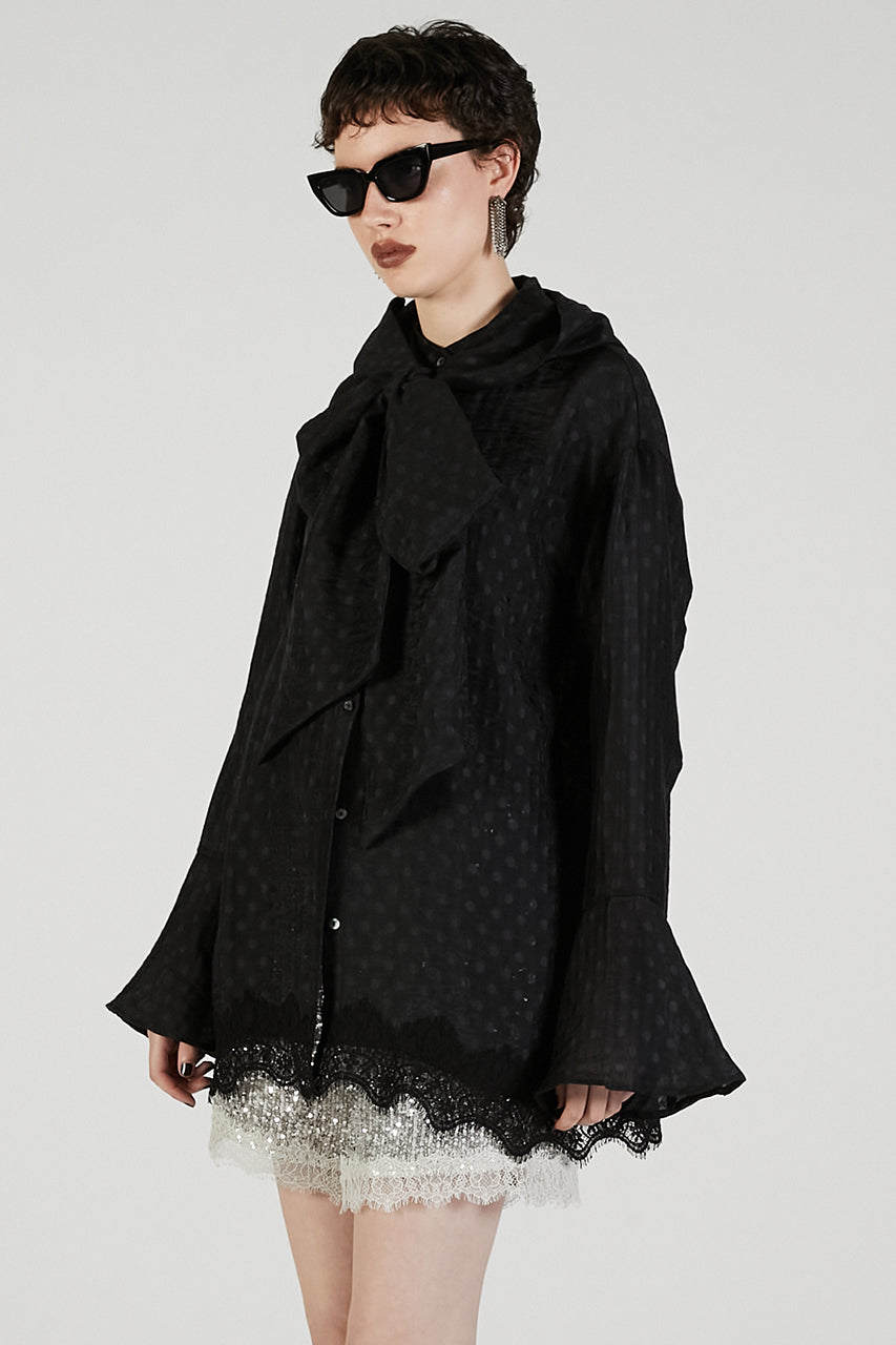 Bow tie shirt - 2025 AUTUMN