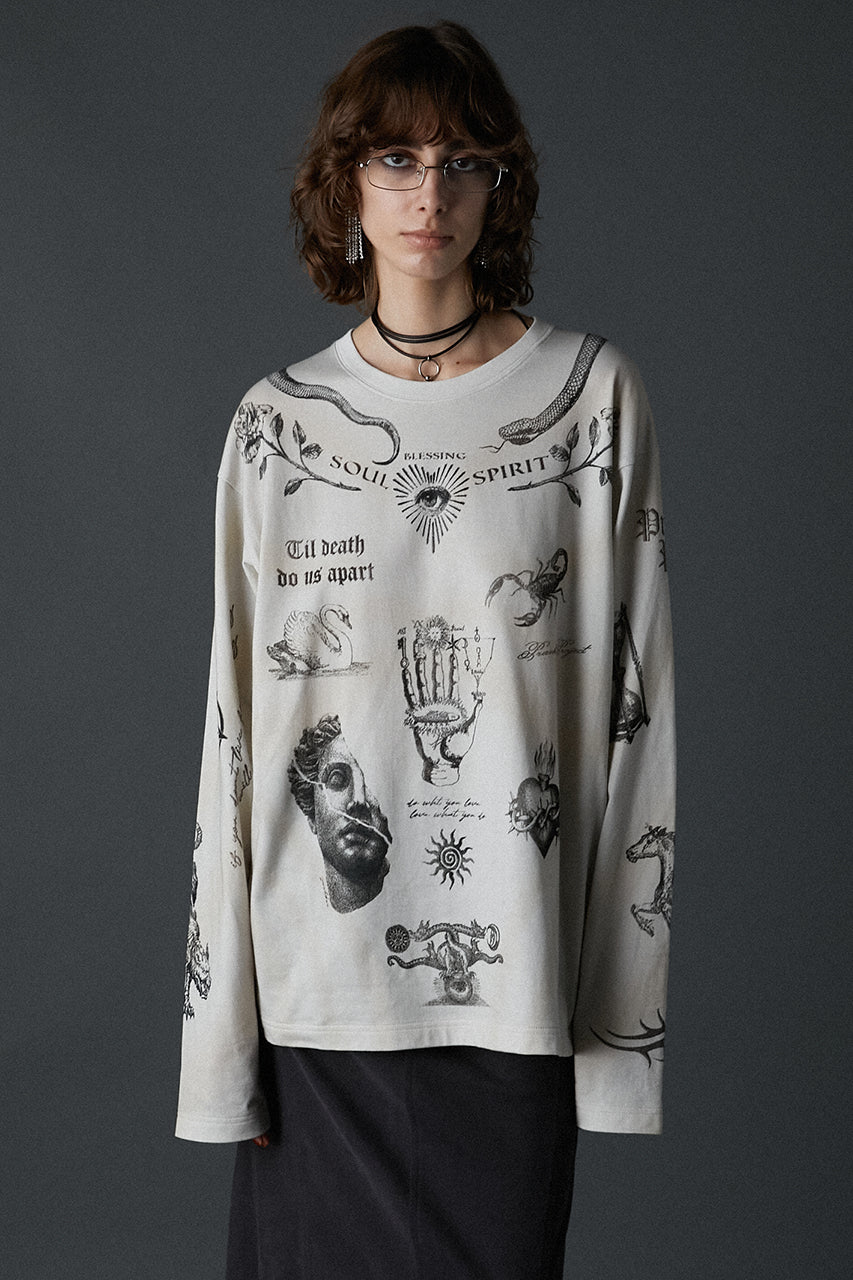 Tatoo Printed Long Sleeve TEE - PRE ORDER