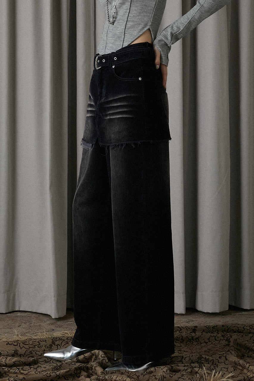Corduroy Layered Pants