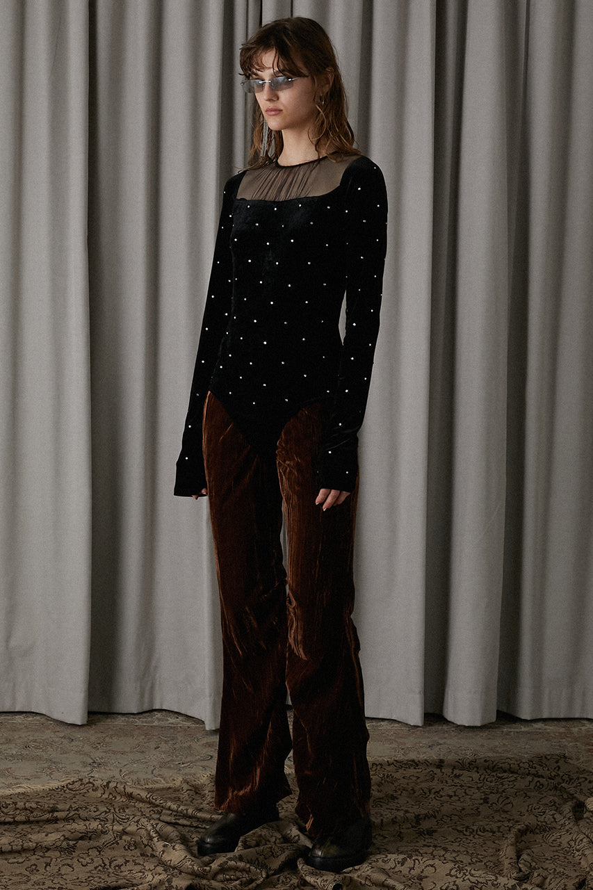 Crystal Velour Bodysuit - SALE