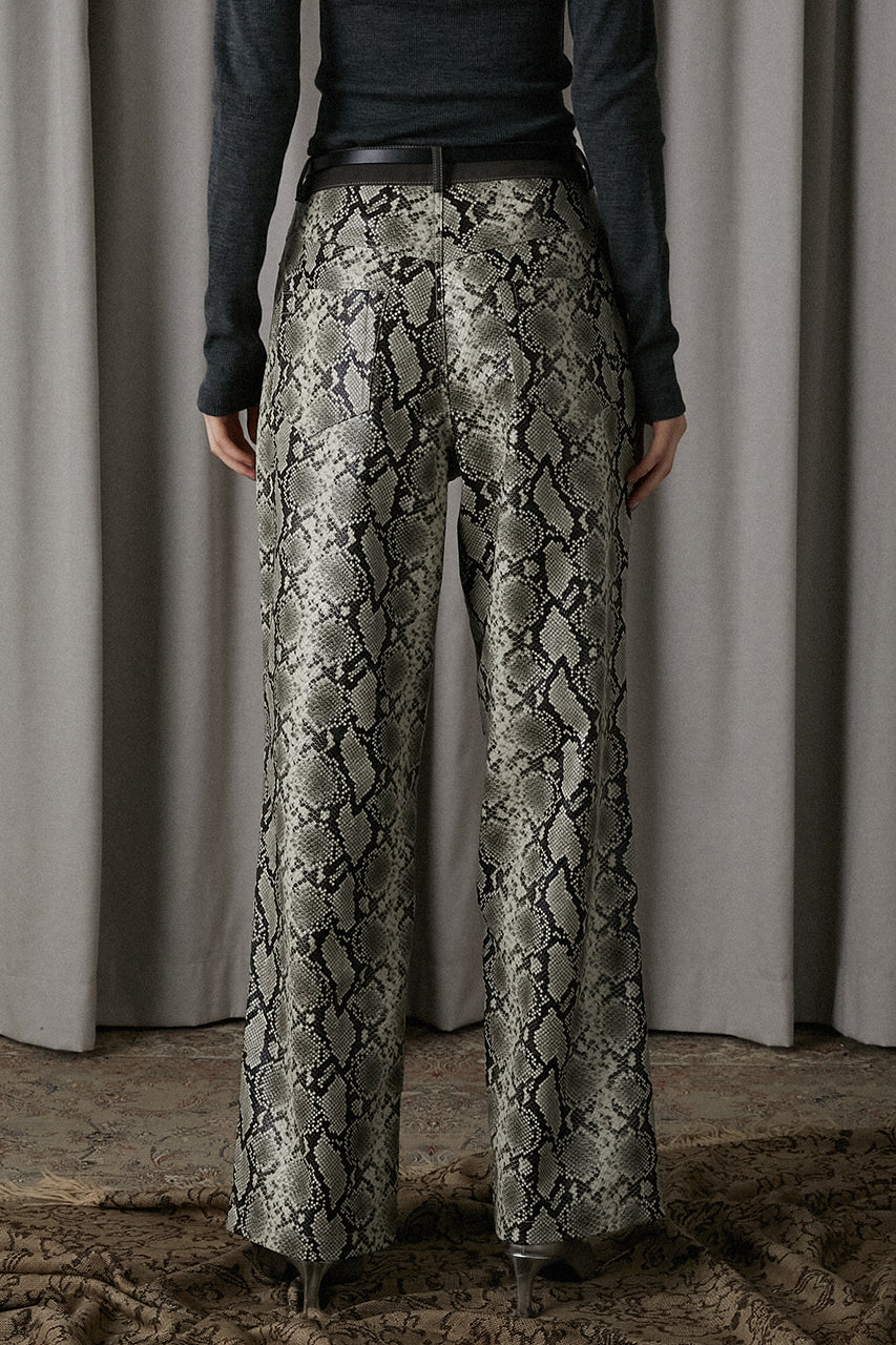 Multi Fabric Faux Leather Pants - SALE