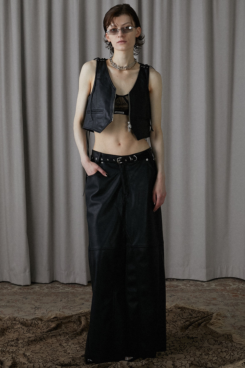 Leather Biker Vest - SALE