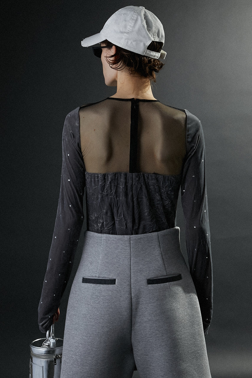 Crystal Velour Bodysuit - SALE