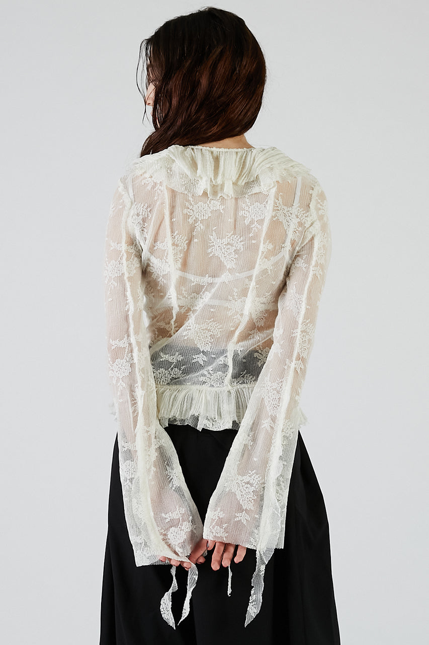 Lace Ruffled Blouse