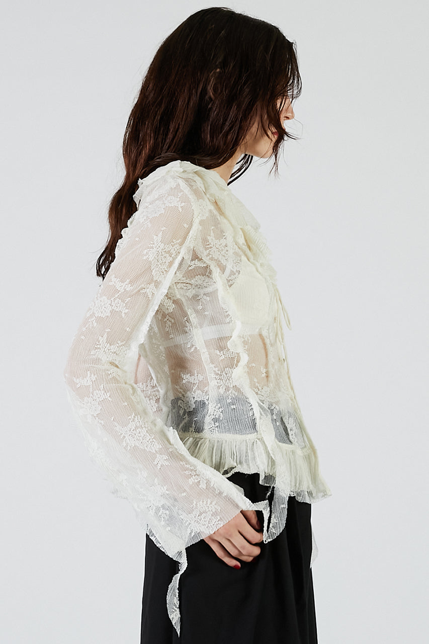 Lace Ruffled Blouse