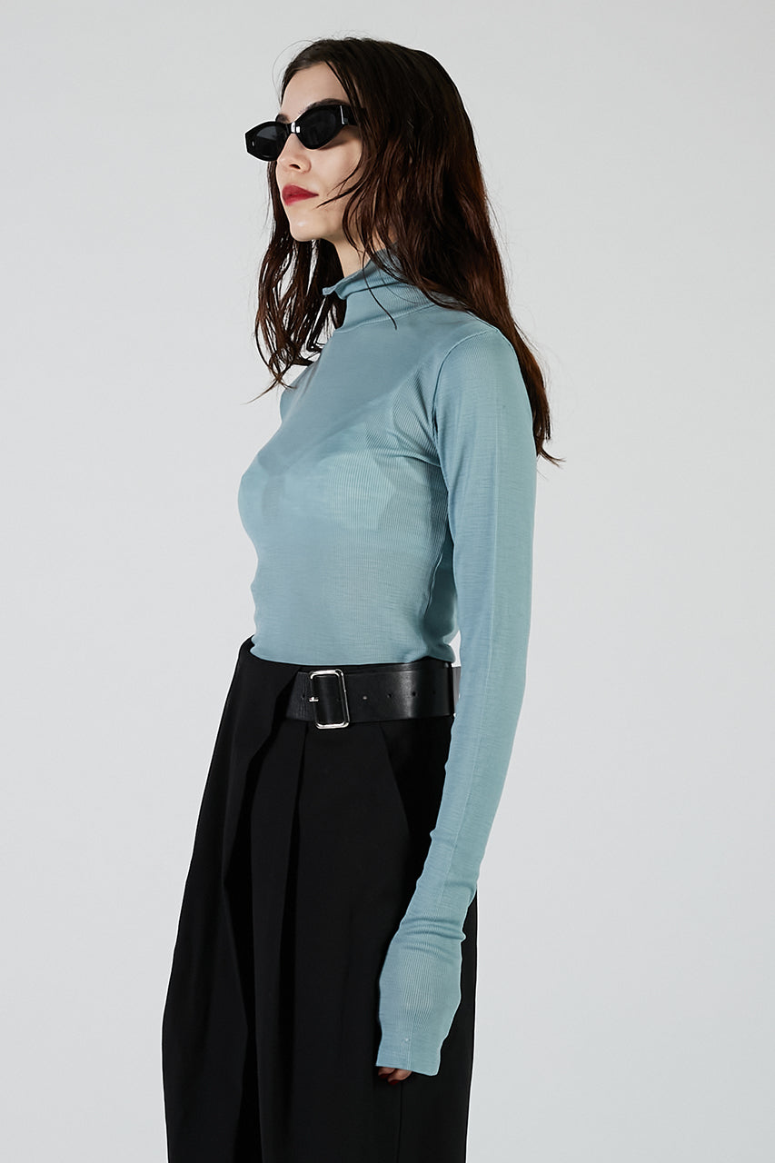 Pure Merino Wool Turtleneck Top - 2025 AUTUMN