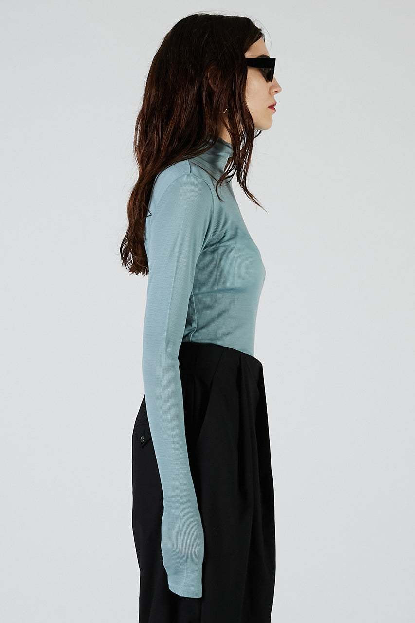Pure Merino Wool Turtleneck Top - 2025 AUTUMN