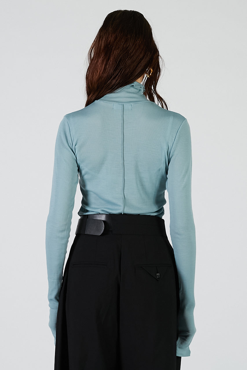 Pure Merino Wool Turtleneck Top - 2025 AUTUMN