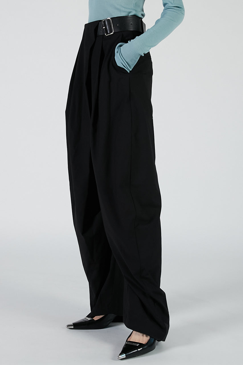 Asymmetrical Belt Pants - PRE ORDER