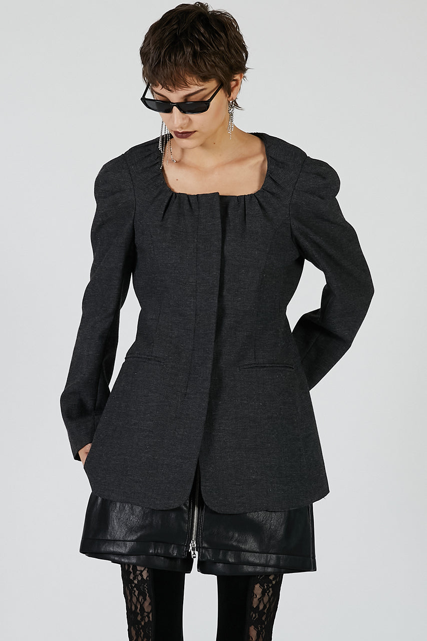 Square neck jacket - 2025 AUTUMN
