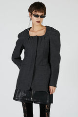 Square neck jacket