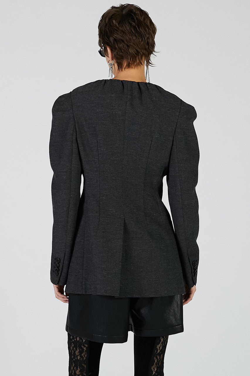 Square neck jacket - 2025 AUTUMN