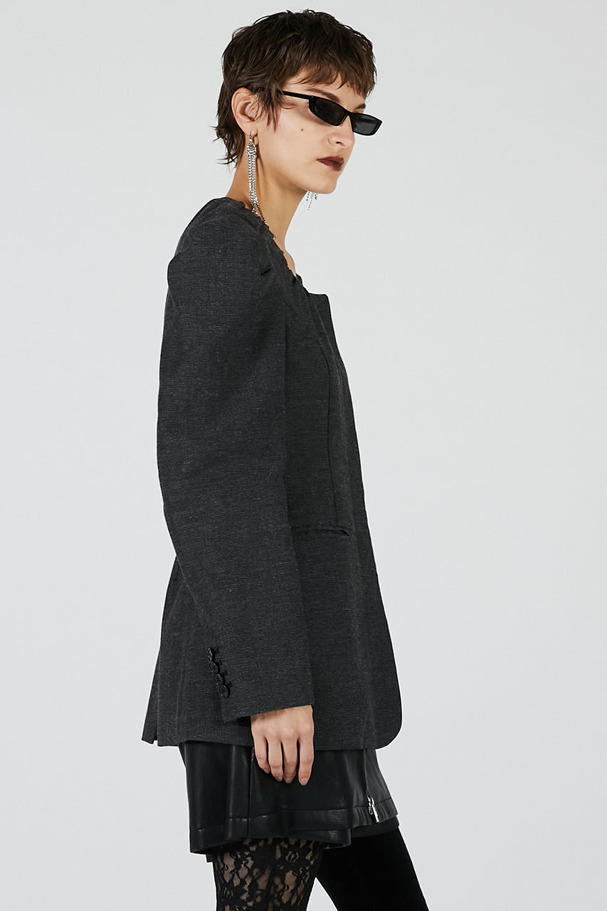 Square neck jacket - 2025 AUTUMN