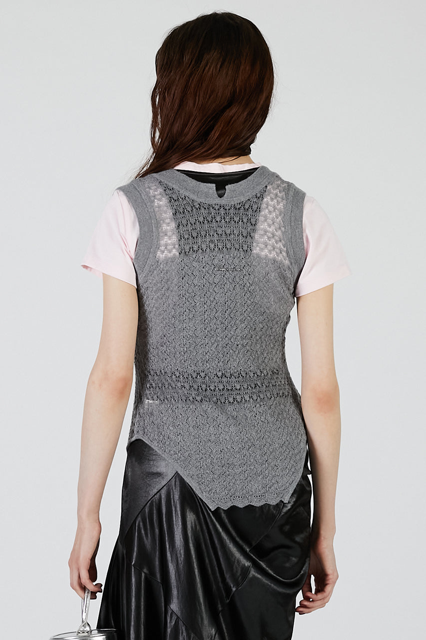 2WAY Mohair knit vest