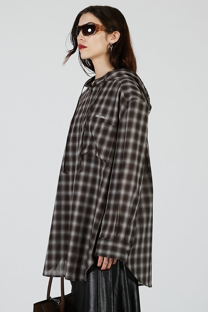 Hoodie Check Shirt